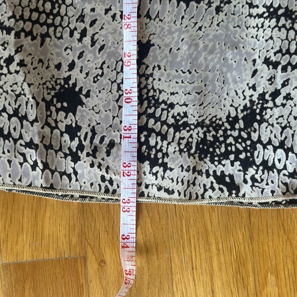 Veronica M. Grey Black Snake Print Sleeveless Choker Collar Cut Out Dress size S - Picture 5 of 6